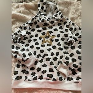 Girls BCG leopard print hoodie size Large 12/14